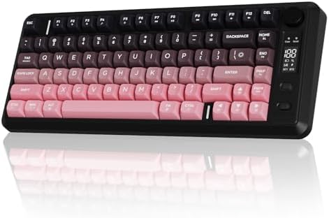 Free wolf M75 TKL Wireless Gaming Keyboard Mechanical Feel - BlackBerry by Free+wolf