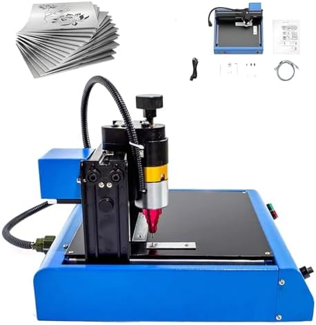 400W Electric Metal Marking Machine, Numbers Letter Tag Nameplate Engraver, Desktop Nameplate Tag Marking Tool, for Metal Nameplate Tag Marking 300 * 200mm by Unknown