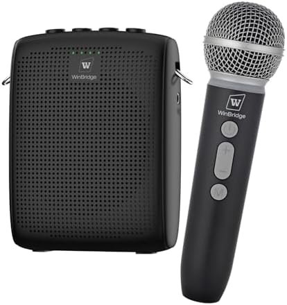 WinBridge Wireless Voice Amplifier with Microphone for Teachers,Tour Guides by WWINBRIDGE