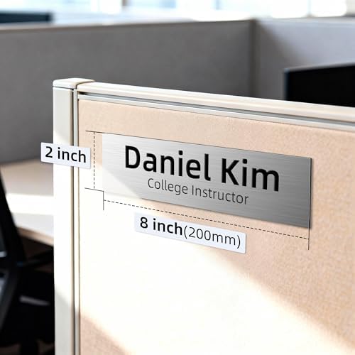 Personalized Adhesive Name Plate, Custom Engraved Office Sign - Image 3