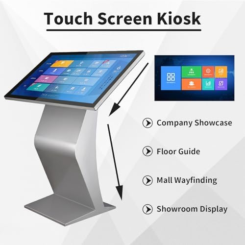 22/32 Inch Capacitive Multi-Touch Screen Industrial Monitor, 16:9 Display 1920 X 1080p, USB/HDMI/WiFi, Digital Signage Displays and Player for Advertising Silver-22Inch - Image 3