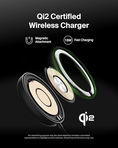 Belkin Qi2 15W Magnetic Wireless Charging Pad, Kickstand with Adapter - Image 2