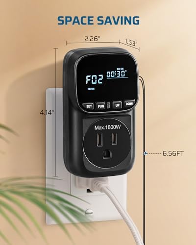 DEWENWILS Temperature Controller Outlet 15A Thermostat Plug, -40~210°F - Image 7