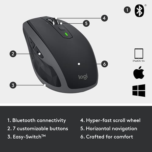 Logitech MX Anywhere 2S Bluetooth Edition Compact Wireless Mouse - Image 6