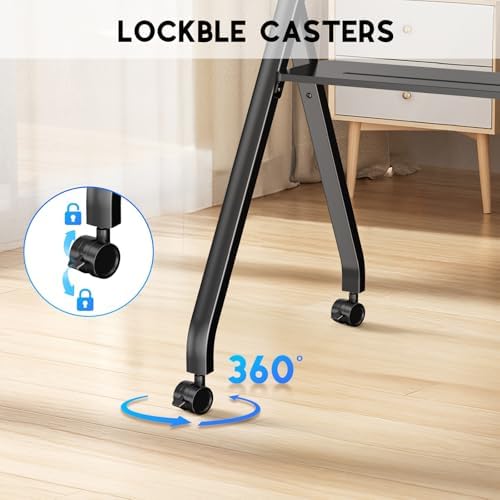 Smart Board Stand with Wheels, 55/65/75/86'' Interactive Whiteboard Stand, Mobile Stand with Four Lockable Wheels, COOLHOOD Stable and Easy to Move for Home Office School Classroom (Only Stand) - Image 3