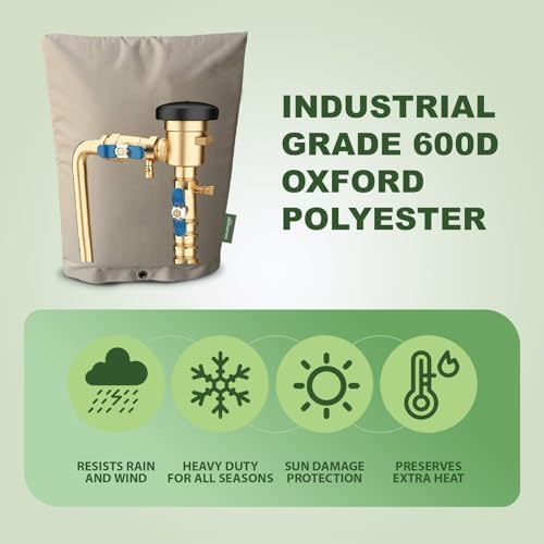 The Original Winter Pipe Insulation Cover (0˚F) - Extra-Thick EVA+NBR (UV-Coated) Insulated Backflow Preventer Freeze Protection, Pump Cover, Sprinkler/Well/Valve Head Cover - (17" W X 20" H) - Image 6