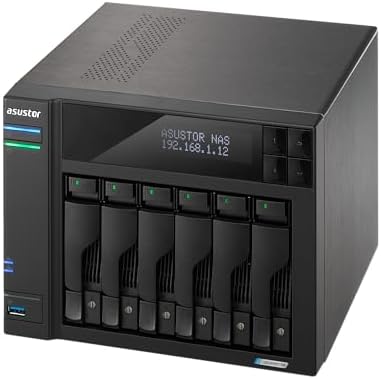 Asustor Lockerstor 6 Gen2+ AS6706T v2 6 Bay NAS, Intel Quad-Core CPU, Dual 5GbE Ports, 8GB DDR4, 4 M.2 SSD Slots, HDMI, Plex Media Server, Network Attached Storage for Video Creators (Diskless) - Image 4