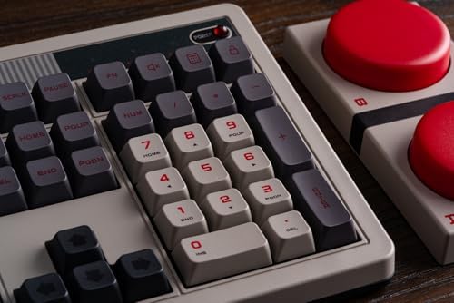 8BitDo Retro 108 Mechanical Keyboard with 108 Keys and Integrated Numpad, Bluetooth/2.4G/USB-C Hot Swappable Wireless Gaming Keyboard for Windows and Android - N Edition - Image 6