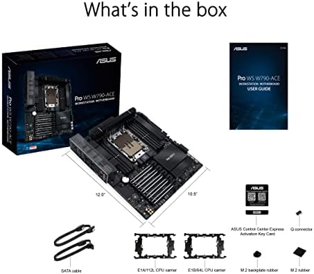 ASUS Pro WS W790-ACE Intel LGA 4677 CEB Motherboard,5xPCIe 5.0x16 Slots,DDR5 R-DIMM,10G & 2.5GLAN,USB 3.2 Gen 2x2 Type-C,BMC Header, ACCE - Image 6