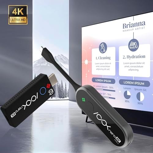 RGBlink Ask Nano 4K Wireless Presentation Kit,Wireless Screen Sharing USB-C Transmitter & HDMI Receiver for Conference Room & Classroom, Cast Screen Content to TV from Computer - Image 5