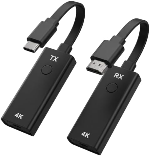 SoundBeast 4K Wireless Presentation & Video Broadcasting System for Laptops & Smartphones | 1 Transmitter, 1 Receiver Included | Transmits & Receives at True 4K or 1080P | Plug & Play by SoundBeast