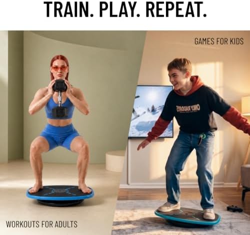 GoBalance Board - App-Enabled Balance Board. Smart Bluetooth Sensor, 12 FREE Interactive Games - Fun, Balance Training and Home Gym Workout! Boost Coordination & Strength for Teens and Adults - Image 2