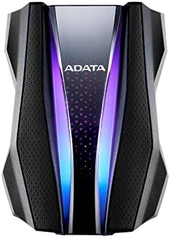ADATA HD770G 1TB RGB USB 3.2 IP68 Waterproof Dropproof Dustproof External Portable HDD Black (AHD770G-1TU32G1-CBK) by ADATA