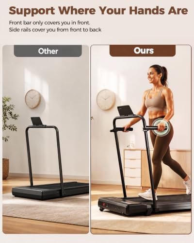 Superun Under Desk Walking Pad with 6% Incline, 3 in 1 Portable Treadmill - Image 2