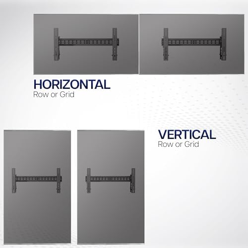 VIVO Black Pop-Out 1x2 Video Wall Mount for 37-90 in TVs, MOUNT-VW90-2 - Image 6