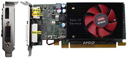 AMD Radeon R5 340X 2GB GDDR3 with DP/DVI (Half Size Bracket, for SFF Computer only), Supports 4K via DP to DP Direct Connection by Epic+IT+Service