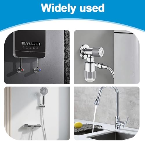 Washing Machine Water Filter, Stainless Steel Inline Sediment Filter Leak-Proof Tap Impurity Filtration for Washing Machines, Showers, Faucets, Heater - Image 7