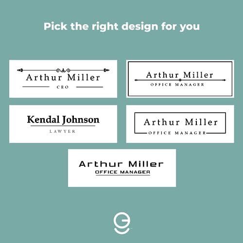 EGD ACM Desk Name Plate Personalized I Custom Office Desk Accessories Decor I Personalized Name Plate I Color Options (10 x 3.5 Inch) (3. ACM) - Image 3
