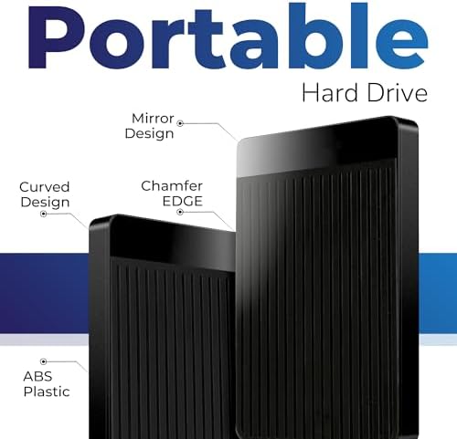 1TB External Hard Drive, USB 3.1 Type-C Portable HDD, Black - Image 3