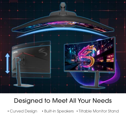 New! Sceptre Curved 39.7-inch 5K2K 5120 x 2160 UHD+ Prime Gaming Monitor up to 180Hz 1000R 1ms DisplayPort X2 HDMI X2 Build-in Speakers, Height Adjustable Machine Black 2027 (C415B-UUS360 Series) - Image 7