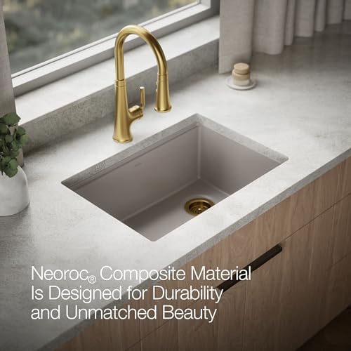 Kohler 33713-PC-CM3 Billings® 27" undermount single-bowl workstation kitchen sink, Matte Taupe - Image 4