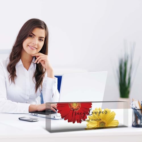Desk Name Plate Personalized, Custom Name Plate for Desk, Acrylic Desktop Accessories, Office Gift & Decor for Women Men, Teacher Nurse Boss Employee Appreciation Gifts - Image 5