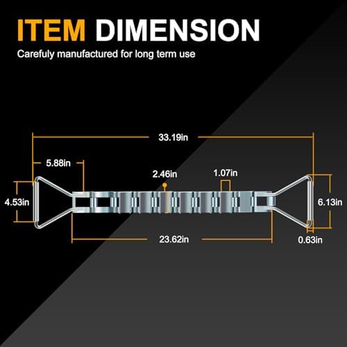 33" Steel Pipe Descaler DS12 for 3"-12" Pipes with 2" of Clearance around, Zinc-Plated Steel Pipe Descaling Tool for Removing Scale, Dirt, and Corrosion from Pipe Surface - Image 5