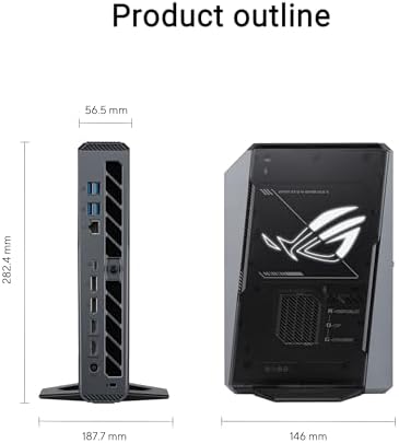 ASUS ROG GR70 Gaming Mini PC, AI Desktop | Ryzen 9 9955HX, RTX 5070 GPU - Image 2