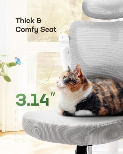 Marsail Ergonomic Office Chair with 3D Armrests, Pack of 2 - Image 6