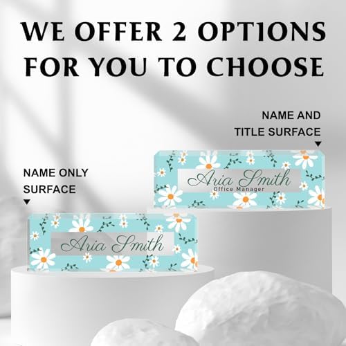 Custom Name Plate for Desk, Acrylic Desk Name Plate Personalized, Employee Appreciation Gifts, Office Desk Accessories for Woman Teacher Nurse, Coworker Gifts for Manager Assistant - Image 5