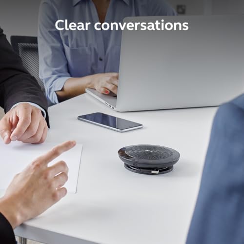 Jabra Speak 510 (2025 Edition) Portable, USB or Wireless Bluetooth Speaker Meetings and Calls with Crystal-Clear Sound, Works with Microsoft Teams, Black - Image 6