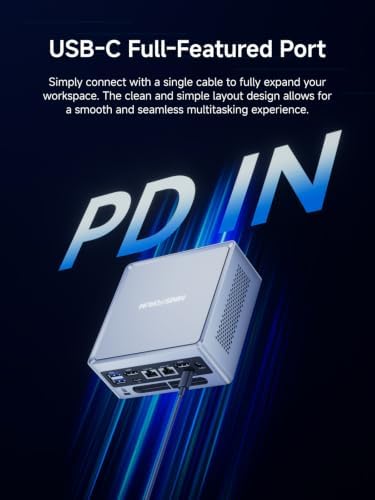 MINISFORUM NAB9S Mini PC 13th Gen Core i9-13900HK(14C/20T, Up to 5.4GHz) 16GB RAM 500GB SSD Micro PC, 2xHDMI+2xUSB-C Video Output, 2x2.5G RJ45, 4X USB3.2 Desktop Mini Computer - Image 5