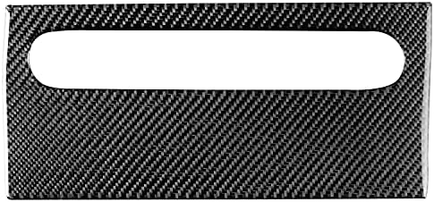 Real Black Carbon Fiber Car Co-Pilot Glove Storage Box Switch External Panel Anti-Scratch Cover Sticker Compatible with Benz Smart Fortwo 2011 2012 2013 2014 2015 Auto Interior Accessories 1pc by PJFUS