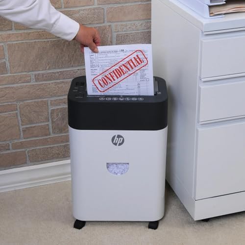 HP - Micro Cut Paper Shredder, 9-Sheet Manual, 100-Sheet Auto Feed - Image 5
