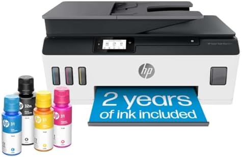 HP Smart Tank Plus 651 Wireless All-in-One Printer, Ink Tank Printer-for-Home Use, 2 Years of Ink Included Auto Document Feeder, Mobile Print, Scan, Copy, Fax. (7XV38A) by Unknown