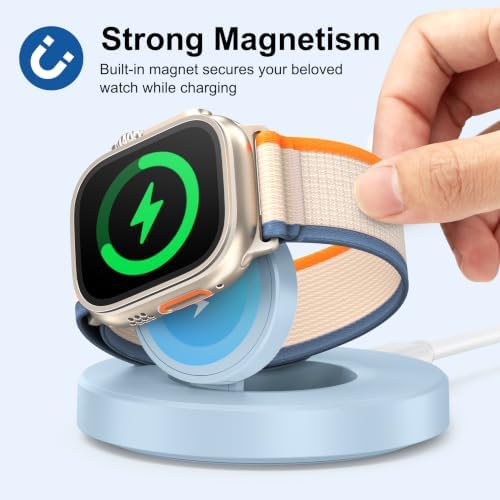 Upgraded for Apple Watch Charger, Foldable Travel Fast Charging Dock - Image 3