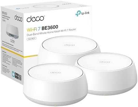 TP-Link Deco 7 BE23 Dual-Band BE3600 WiFi 7 Mesh Wi-Fi System, 3-Pack by TP-Link