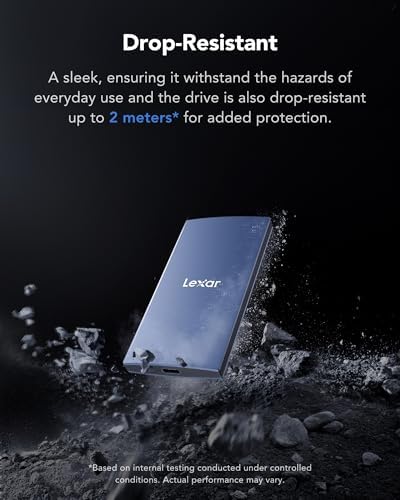 Lexar ES3 2TB Portable SSD Blue, USB 3.2 Gen 2 up to 1050MB/s - Image 7