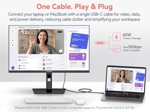 CUNPU 27" USB-C 1400P 120Hz IPS Touchscreen Monitor for POS/Warehouse - Image 2