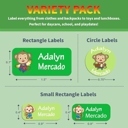 Custom Personalized Name Labels for Kid Waterproof Name Stickers Tags - Image 2