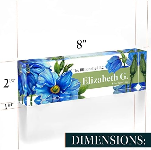 Personalized Name Plate, Custom Name Plates, 2 x 8 Inches, Thick Crystal-Clear Acrylic, Gift Box, Office Desk Decor - Image 7