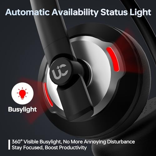 Wired Headset with Noise Canceling Mic & in-Line Control, Business Headset with Microphone for PC, USB Computer Headset for Work Call Center, Home Office, Online Classes, Teams, Zoom - Image 4