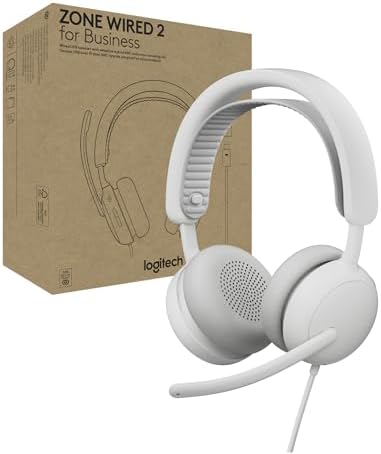Logitech Zone Wired 2 for Business Headset - Teams - Off White by Unknown
