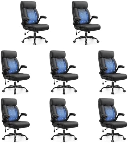 High Back Executive Office Chair with Inflatable Lumbar Support by Fidom