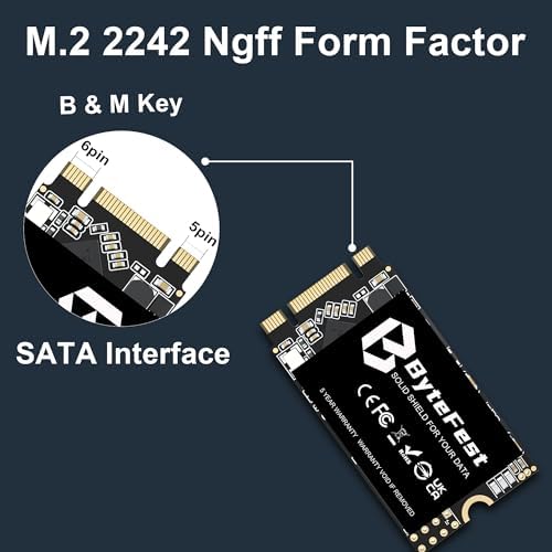 SSD 64GB M.2 2242 NGFF SATA III 6 Gb/s Internal Solid State Drive(22x42mm), High Performance, 3D NAND, Upgrade Storage for Laptop and Desktop - Image 4