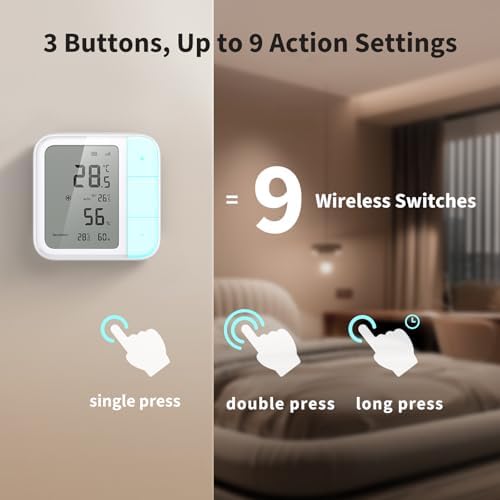 Aqara Thread/Zigbee Smart Climate Sensor W100, Wireless Remote HVAC Control - Image 3
