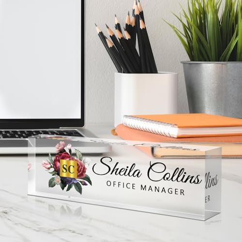 Custom Name Plate for Desk, Employee Appreciation Gifts, Office Decor - Image 3