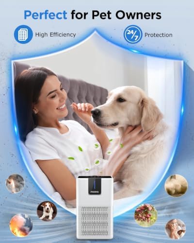 MOOKA Air Purifiers for Home Large Room 1250 Ft², H13 HEPA Filter White M05 - Image 6