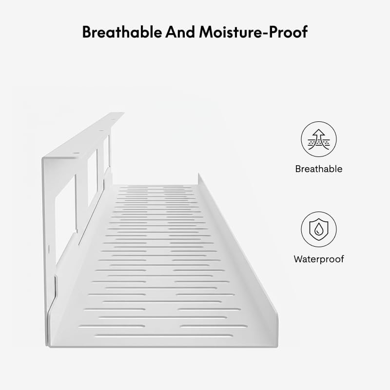 FLEXISPOT Under Desk Cable Management for Office and Home - Standing Desk Metal Raceway Wires Tray (White) - Image 5