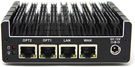 Protectli Vault FW4B - 4 Port, Firewall Micro Appliance/Mini PC - Intel Quad Core, AES-NI, 8GB RAM, 120GB mSATA SSD by Protectli